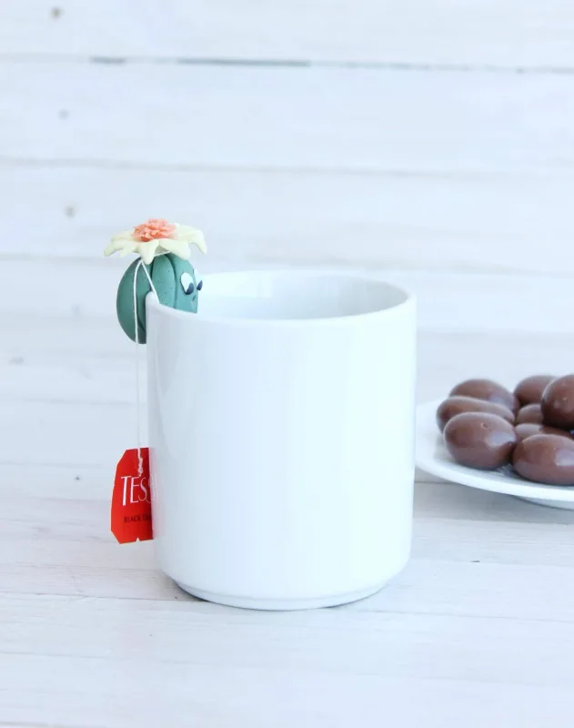 Cute Cactus Tea Bag Holder, Unique Cactus Ornament, Cactus Lovers Gifts, Christmas Birthday Mother's Day New Year Valentines Day Gift 3