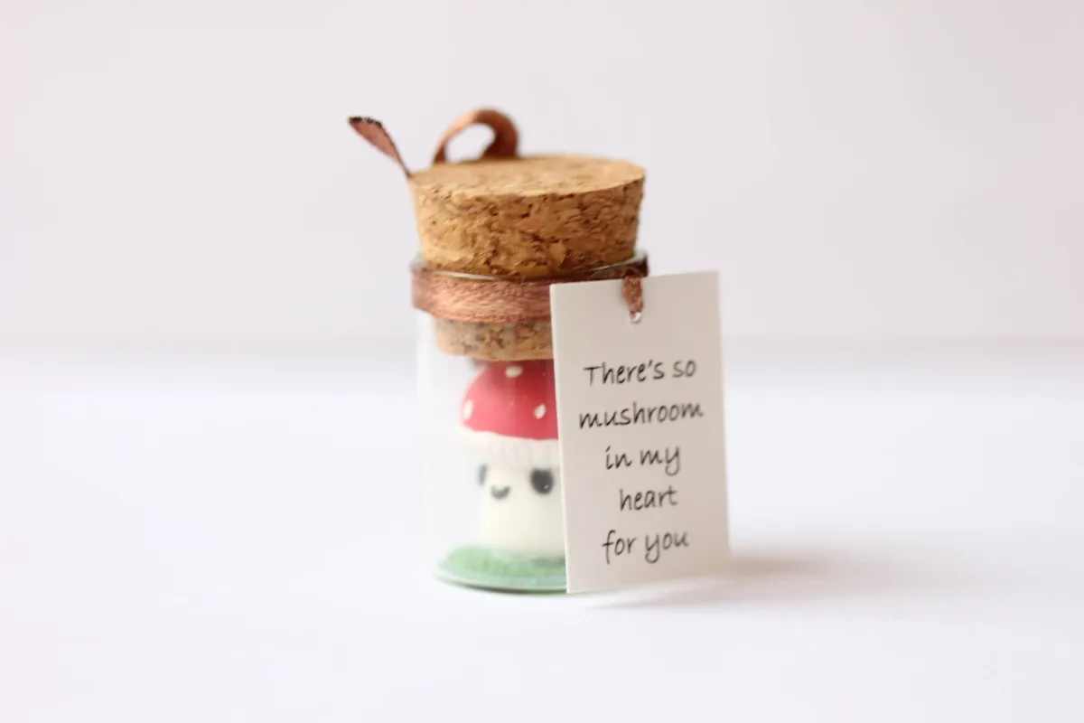 Fly Agaric Miniature Figurine Mushroom Personalized Boyfriend Girlfriend Romantic Funny Gift Valentine's Day Present Advent Calendar Gift 3