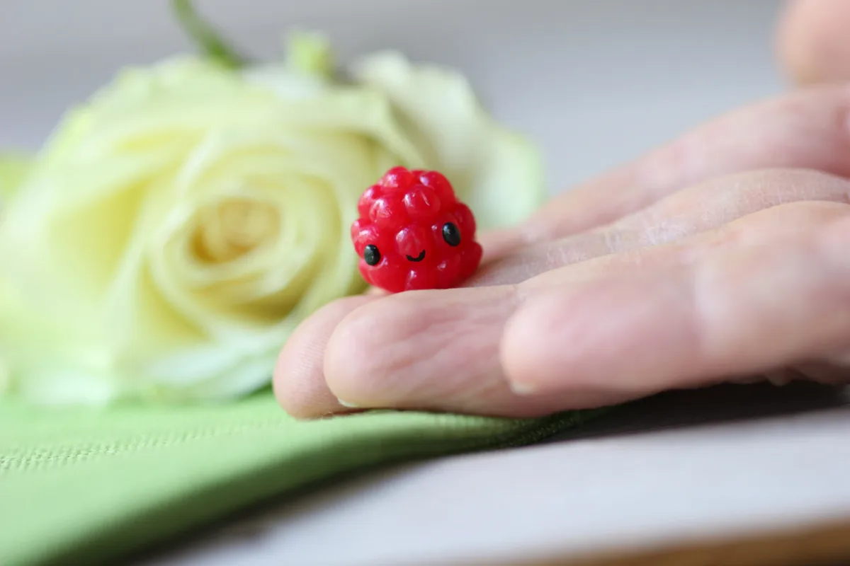 Girlfriend Gift Boyfriend Gift Raspberry Figurine Mothers Day Valentine's Day Christmas Gift For Her For Him Сute Postcard Alternative 5