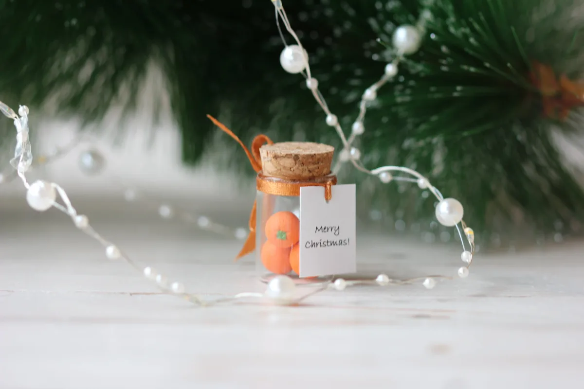 Mandarine Polymer Clay Miniature, Tangerines Christmas gift, oranges, New Year Gift, Boyfriend Gift, Girlfriend Gift, Advent Calendar Gift 3