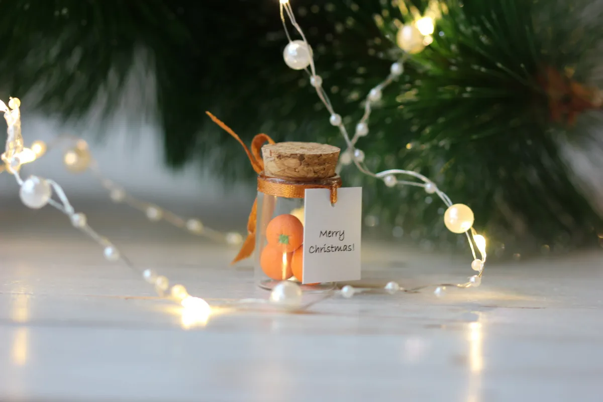 Mandarine Polymer Clay Miniature, Tangerines Christmas gift, oranges, New Year Gift, Boyfriend Gift, Girlfriend Gift, Advent Calendar Gift 5
