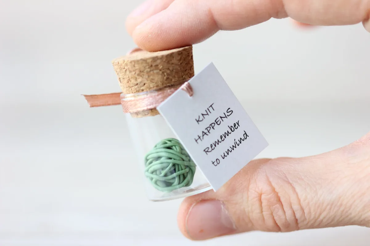 Motivational Gift for Friend Miniature Ball of Yarn Customized Party Favors Personalized Christmas Present for Friends Colleagues Relatives 3