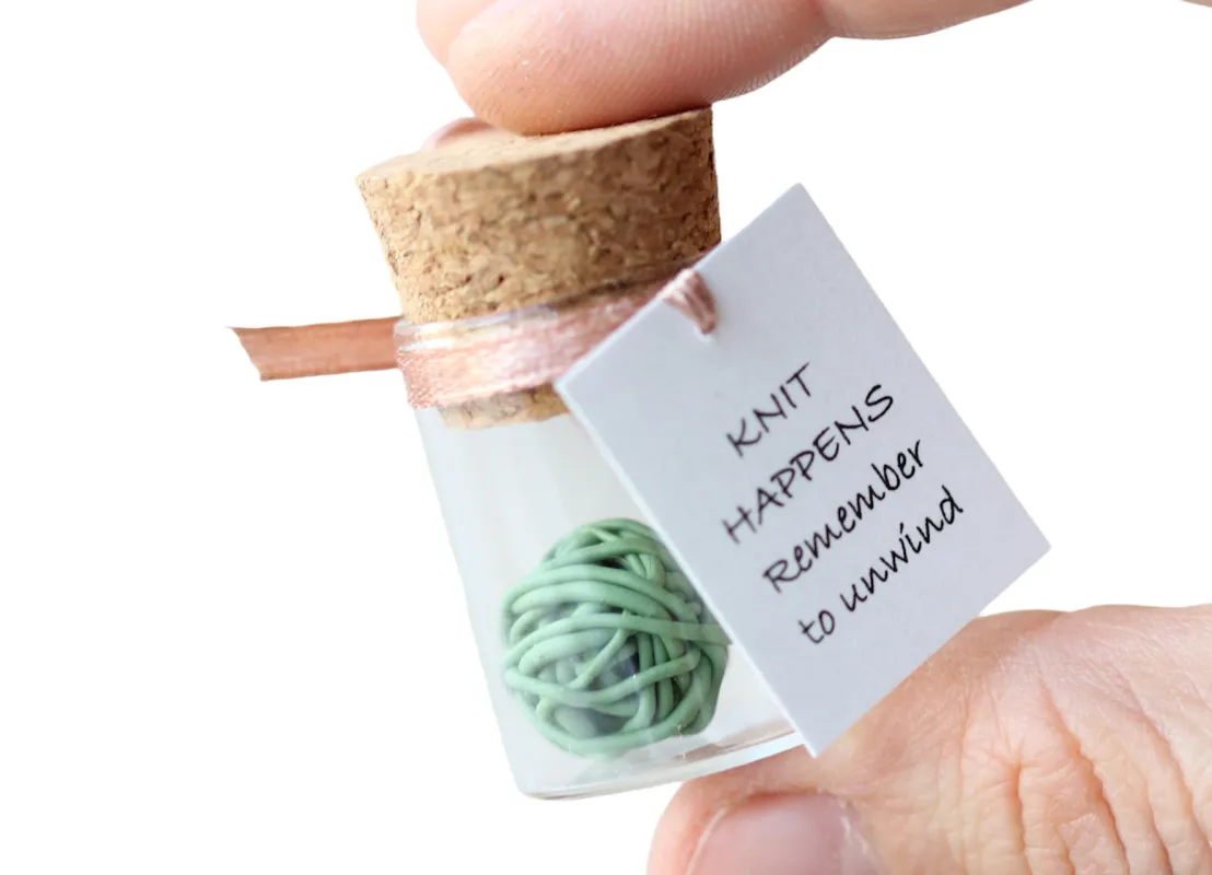 Motivational Gift for Friend Miniature Ball of Yarn Customized Party Favors Personalized Christmas Present for Friends Colleagues Relatives 6