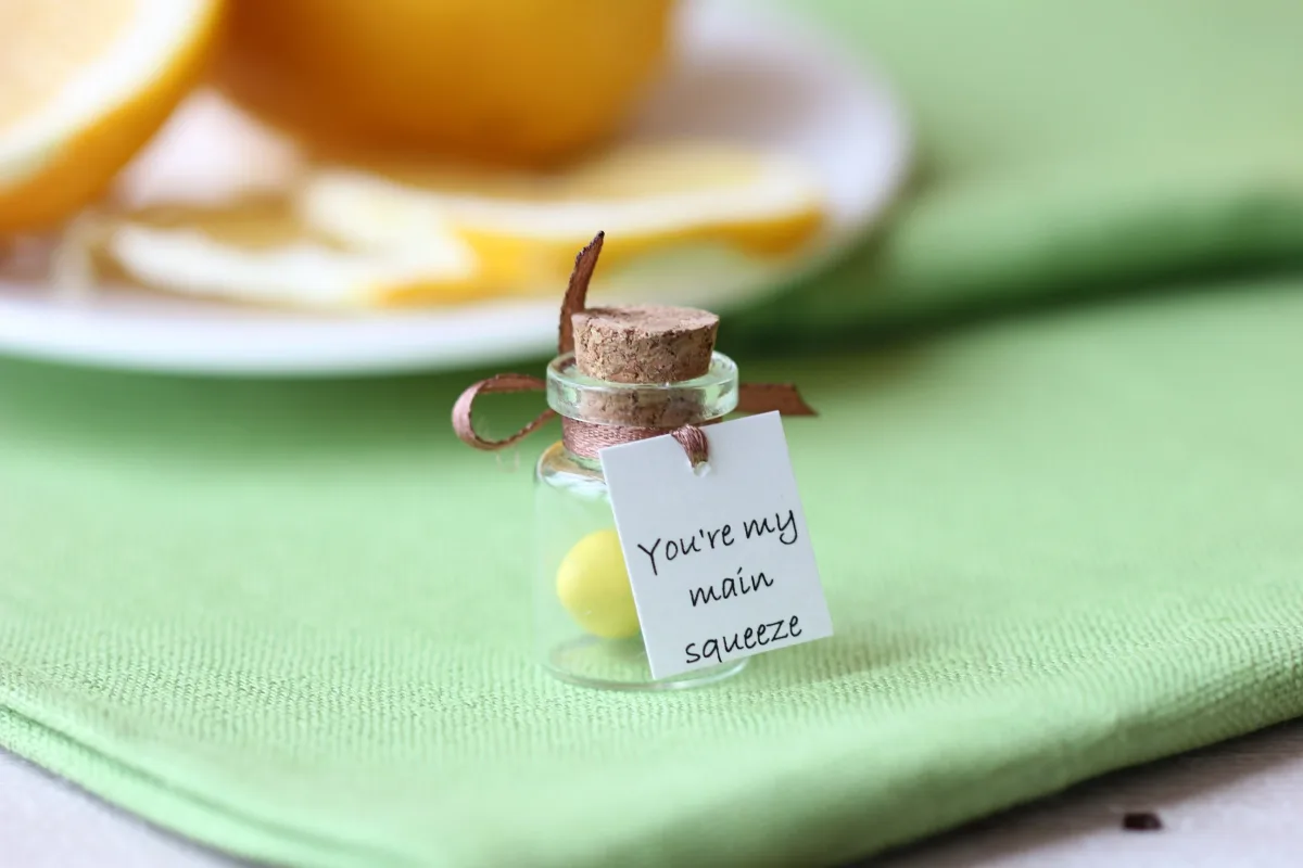 Personalized Gift for Girlfriend Boyfriend Christmas Valentins Day Gift Husband Wife Anniversary Gift Polymer Clay Lemon Kitchen decor 1