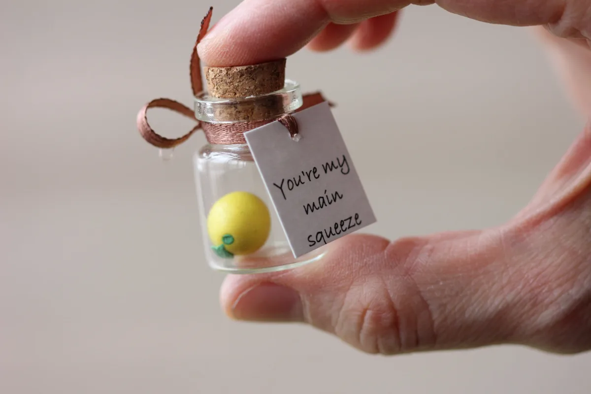 Personalized Gift for Girlfriend Boyfriend Christmas Valentins Day Gift Husband Wife Anniversary Gift Polymer Clay Lemon Kitchen decor 3