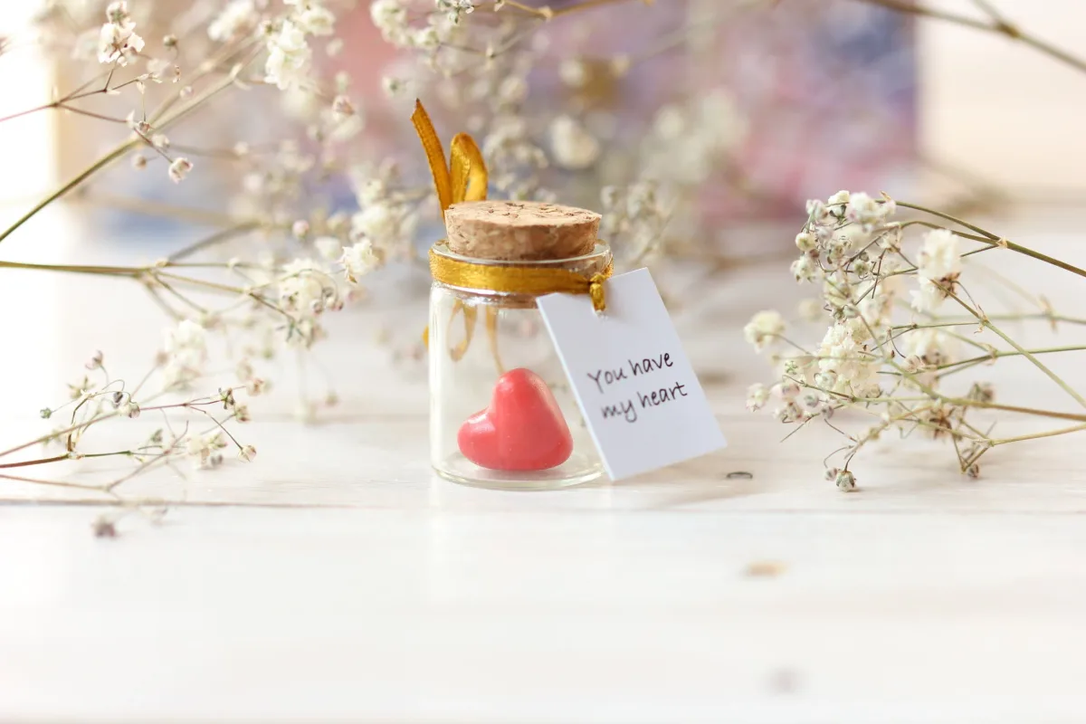 Small Red Clay Heart Valentines Day Personalized Gift for Boyfriend Girlfriend Romantic Funny Christmas Birthday New Year Mother's Day Gift 1