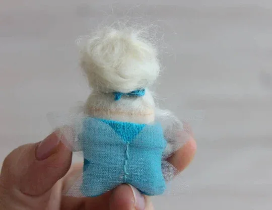 Tooth Fairy, Art Doll, Clay Doll, Handmade Сollectible Polymer Clay Doll Sculpted OOAK Doll, Christmas Present, Birthday Gift for a Girl 3