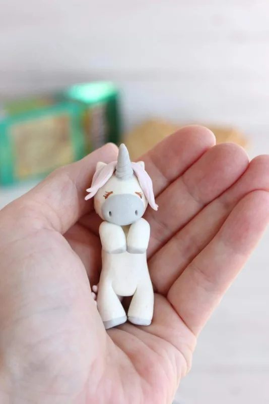 Unicorn Tea Bag Holder, Polymer Clay Unicorn Ornament Cute Unicorn Party Decor, Unicorn Lovers Gifts, Christmas Birthday Gift for Tea Lovers 1