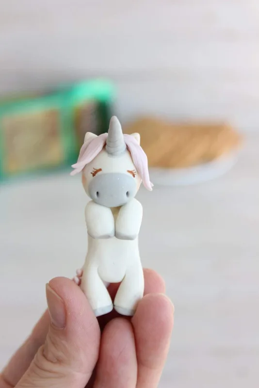 Unicorn Tea Bag Holder, Polymer Clay Unicorn Ornament Cute Unicorn Party Decor, Unicorn Lovers Gifts, Christmas Birthday Gift for Tea Lovers 5