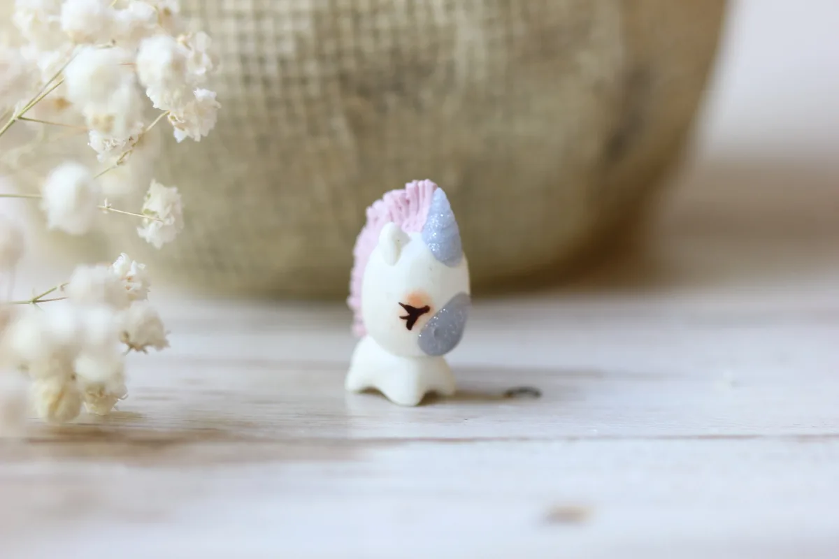 Miniature Cute Unicorn Fairy Garden Unicorn Ornaments Doll House Pet Collection Dollhouse Accessories 2