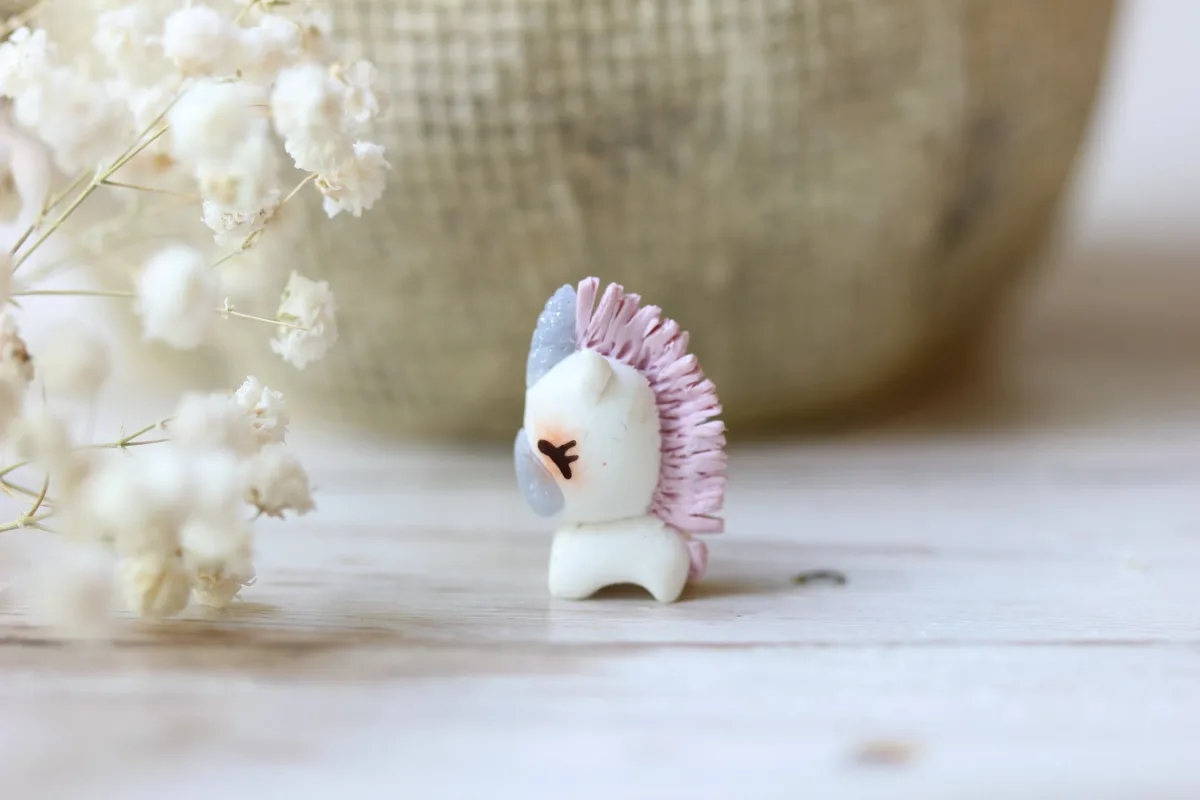 Miniature Cute Unicorn Fairy Garden Unicorn Ornaments Doll House Pet Collection Dollhouse Accessories 4