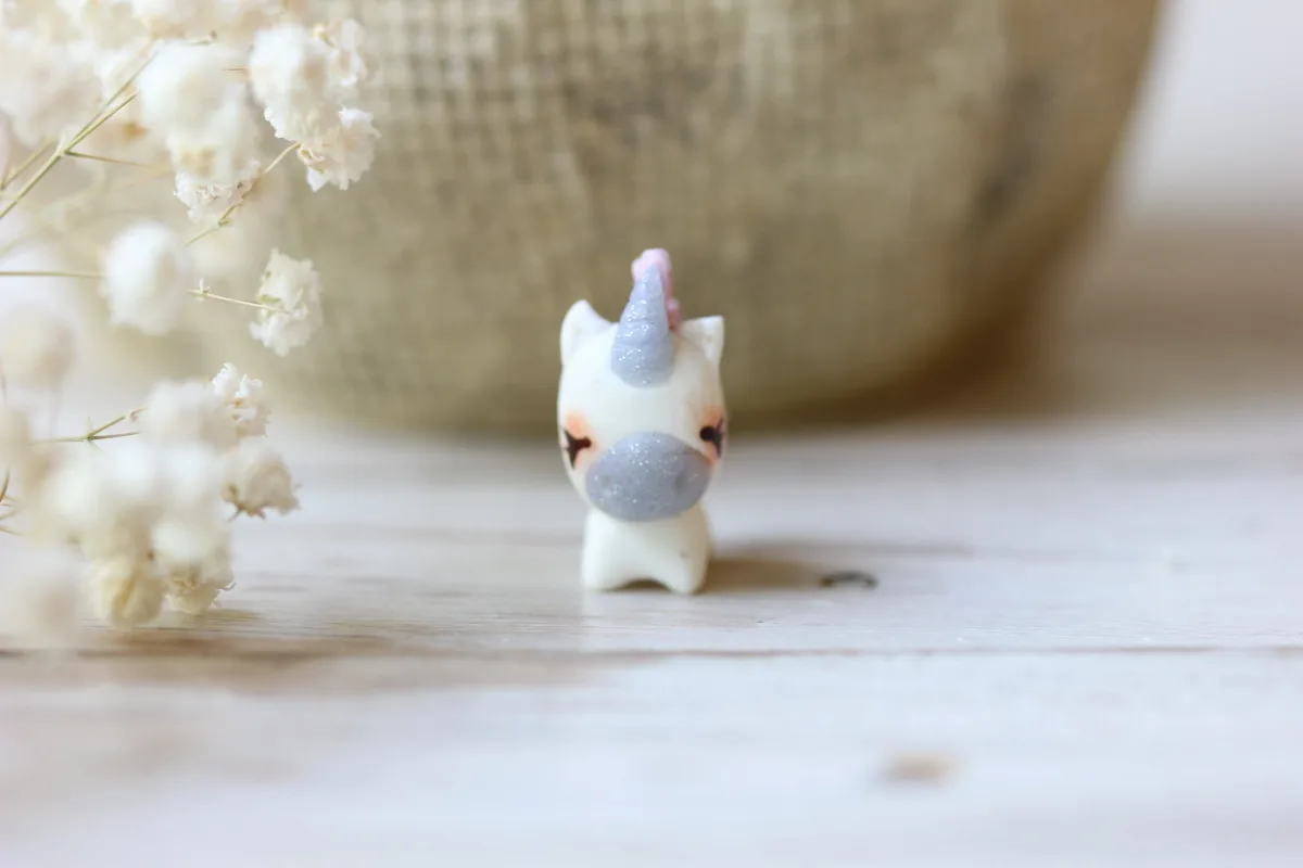 Miniature Cute Unicorn Fairy Garden Unicorn Ornaments Doll House Pet Collection Dollhouse Accessories 6