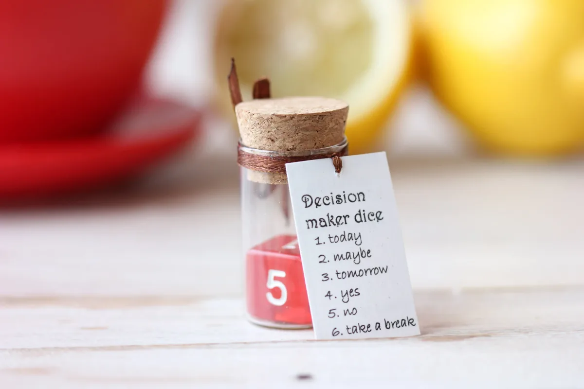Decision Maker Dice Gift for a Colleague Office Friend Custom Text Party Activity Dice Mother's Day Dad's Day Gift Graduation Gift 3