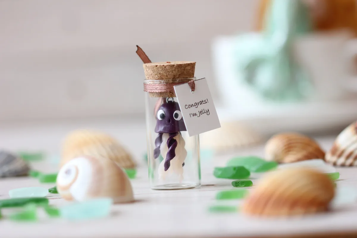 Engagement Gift Jellyfish, Congratulations Gift, Wedding Gift bottle Graduation Present New Job gift, Personalized Gift for Her, for Him 2