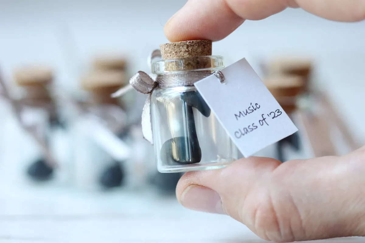 Personalized Melody in a Bottle Graduation Keepsake Music Class Reunion Favor Teacher Appreciation Music Class Graduation Gift Wedding Favor