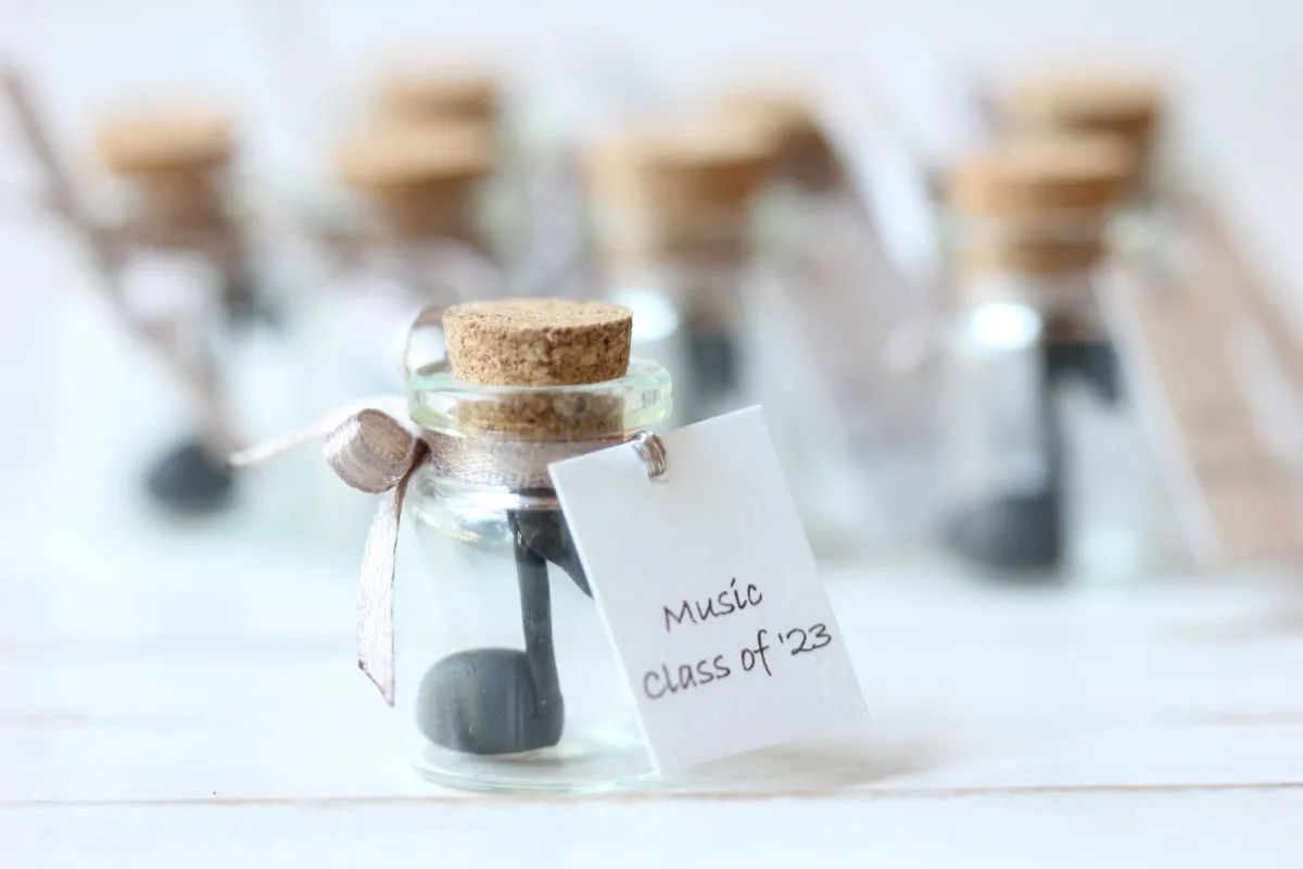 Personalized Melody in a Bottle Graduation Keepsake Music Class Reunion Favor Teacher Appreciation Music Class Graduation Gift Wedding Favor 5