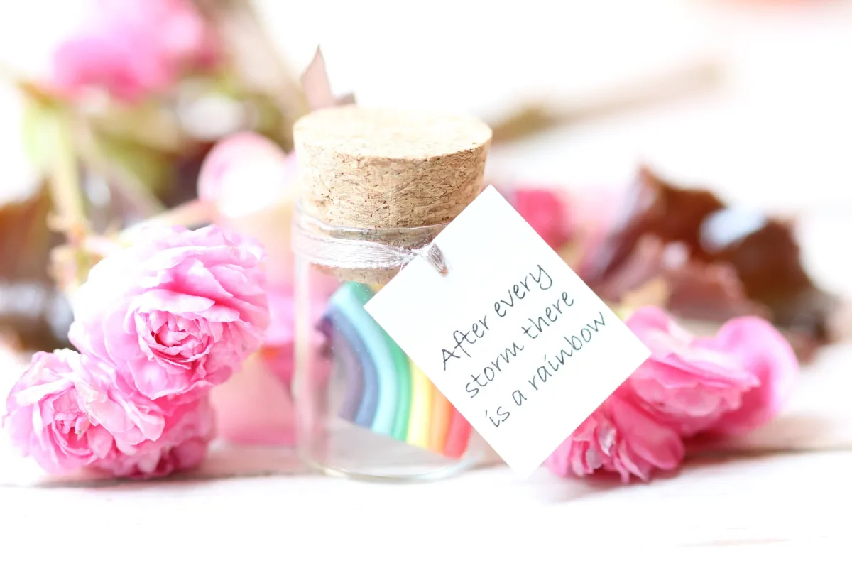 Rainbow Personalized Hope in a Glass Bottle Family Reunion Favor Graduation Job Promotion Moving Gift Motivational Cancer Fighter Present 1