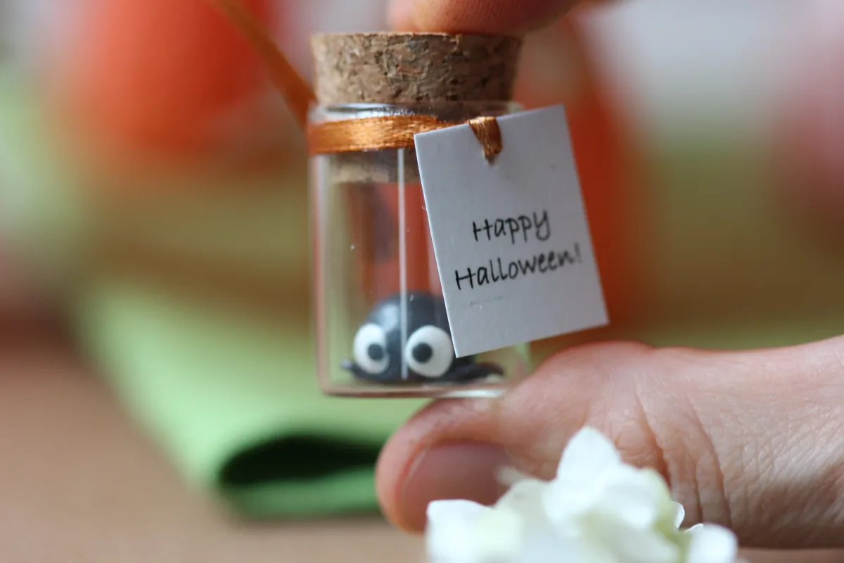 Cute Black Spider Figure Halloween Ornament Spider Decor Trick or Treating Gift Party Treats Personalized Gift Funny Unique Gift 2
