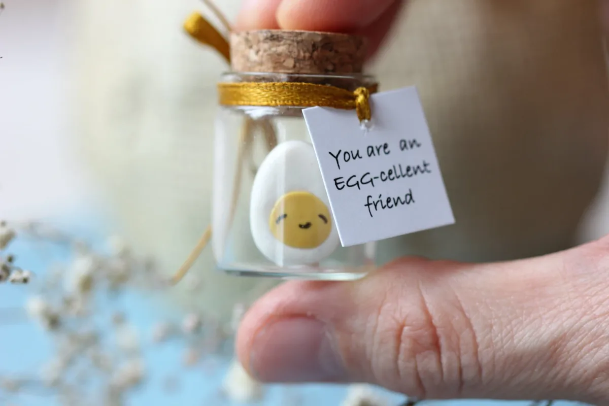 Easter Gift Funny Motivational Gift for Friends Inspirational Quote Miniature Boiled Egg Personalized Party Favors for Teens and Adults