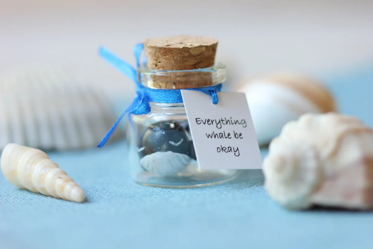 Funny Cute Pun Gift for Whale Lovers Motivational gift for Men Women Inspirational Quote Gift for Him for Her Inexpensive Good Luck Gifts 2