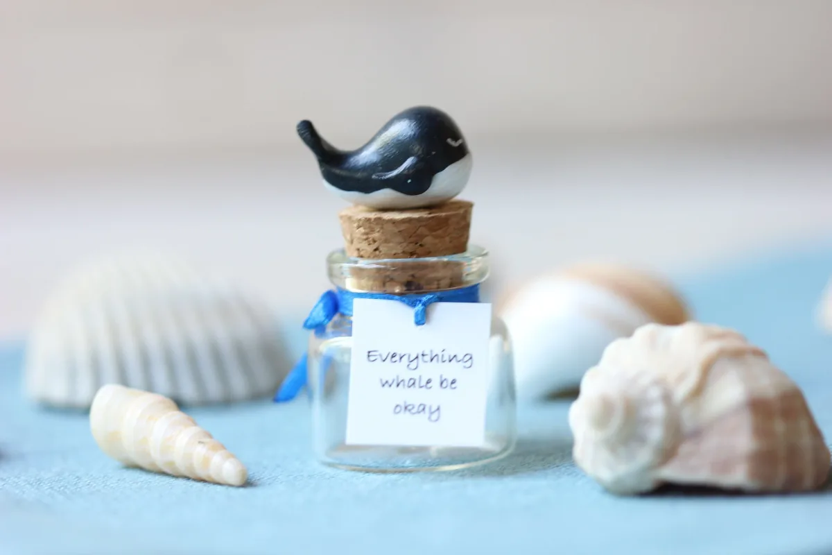 Funny Cute Pun Gift for Whale Lovers Motivational gift for Men Women Inspirational Quote Gift for Him for Her Inexpensive Good Luck Gifts 8