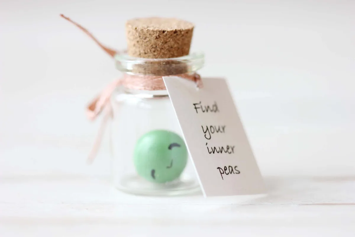 Funny Motivational Gift Pea Miniature Figurine Personalized Unique Handmade Gift for People with a Sense of Humor Customized Party Favors 5