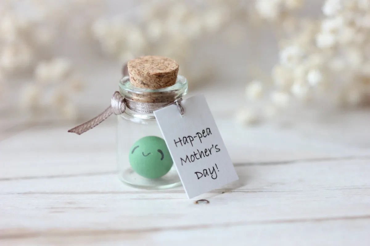 Peas of Love: Mother's Day Edition, Funny Motivational Gift Pea Miniature Figurine One Pea Personalized Gift Customized Party Favors