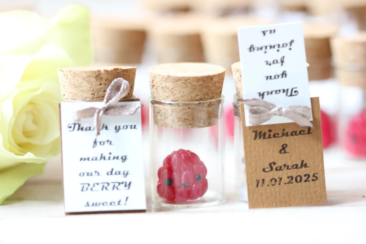 Bulk Wedding Favors for Guests Personalized Thank You Gift Raspberry Keepsake for Cherished Moments Customized Family Reunion Favors Gifts 4