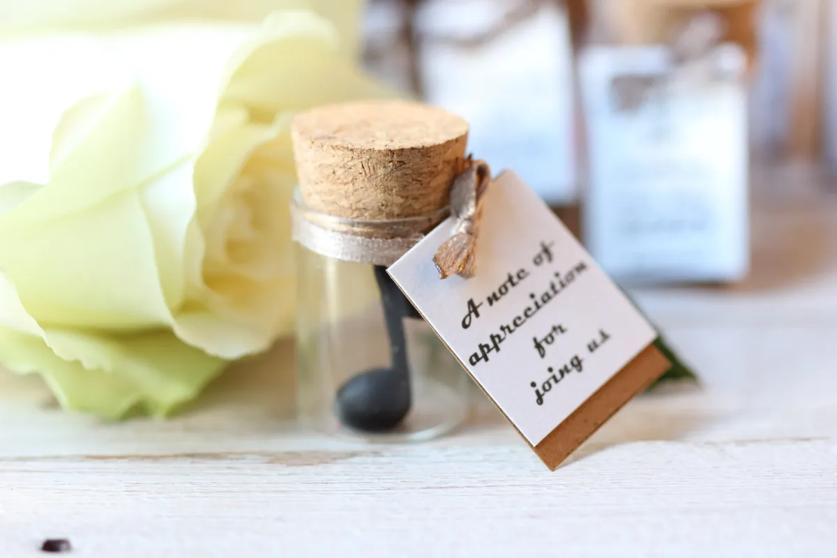 Cherished Moments Glass Keepsake Your Personal Touch in Every Note Musically Themed Wedding Favors for Guests Gift Ideas for Party Favors 4