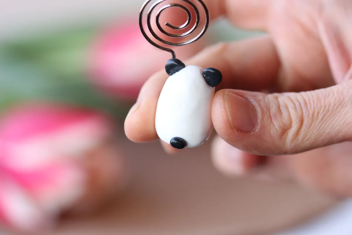 Cute Panda Figurine Custom Birthday Holiday Name Place Card Holders Table Number Photo Holder Wedding Supplies Party Favors Handmade Gift 2