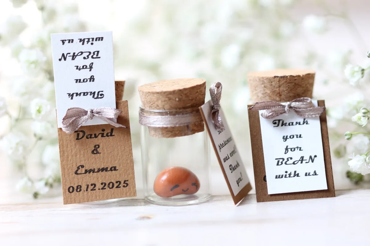 Grateful Beans Wedding Favors for Guests in Bulk Personalized Punny Bottle Anniversary Bridal Shower Birthday Gift Wedding Guests Gift Ideas