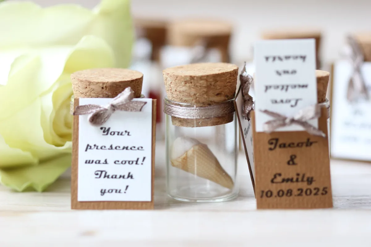 Ice Cream Cone Bulk Wedding Favors for Guests Personalized Thank You Valentine's Day Bridal Showers Anniversary Gift Party Favors 3
