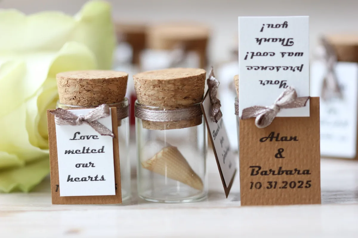 Ice Cream Cone Bulk Wedding Favors for Guests Personalized Thank You Valentine's Day Bridal Showers Anniversary Gift Party Favors 4