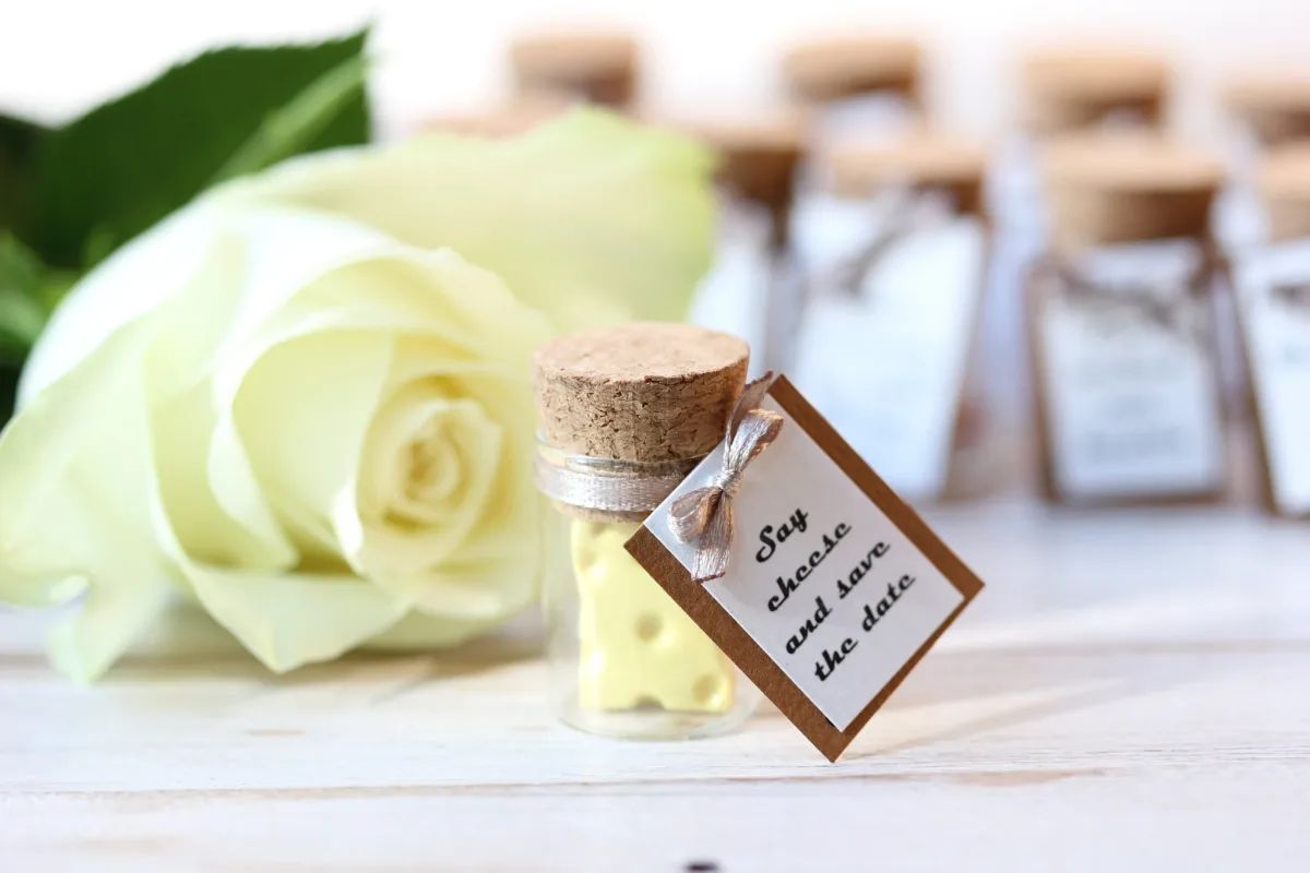 Personalized Keepsake Polymer Clay Piece of Сheese Wedding Favors for Guests Bridal Gifts Wedding Guests Anniversary Gift Ideas Party Favors