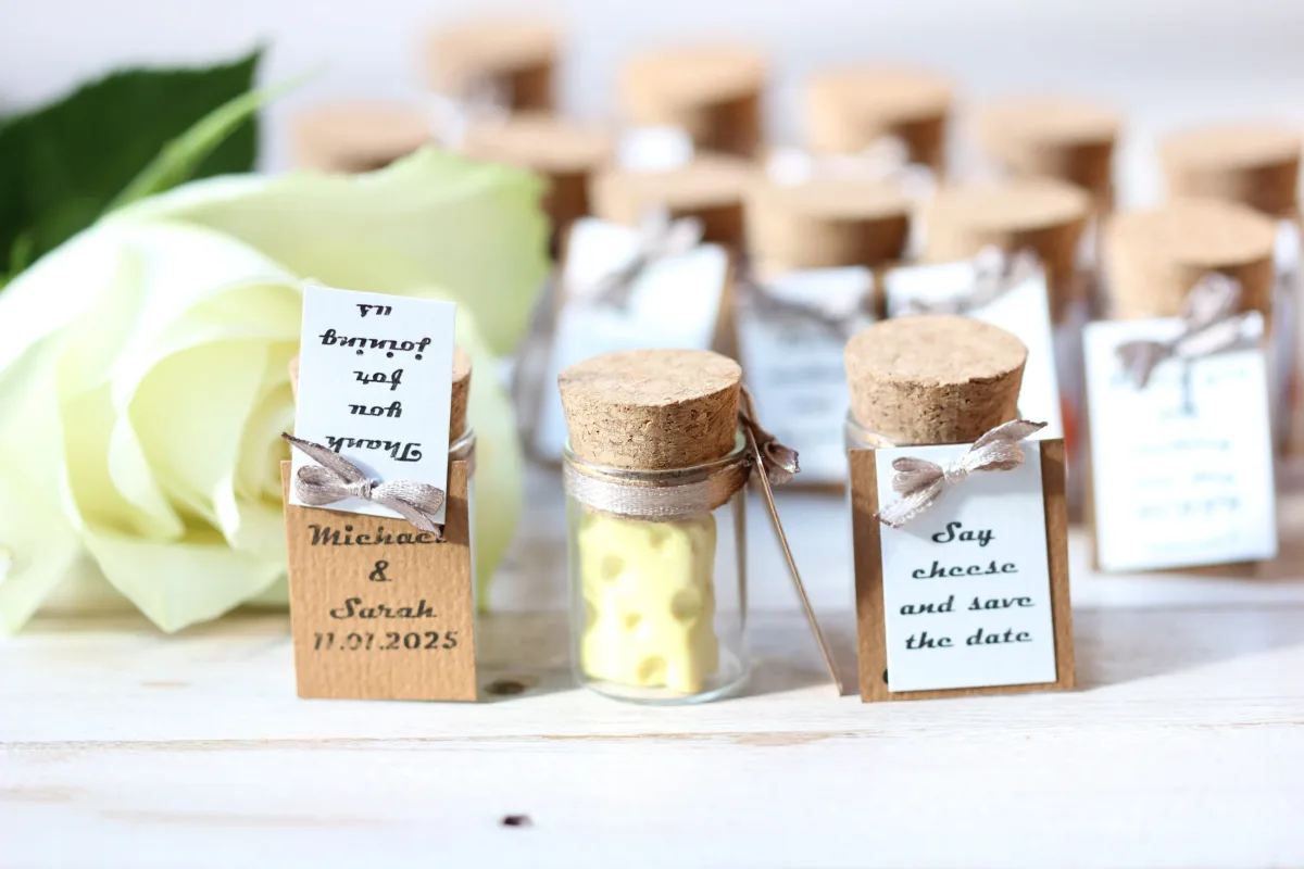 Personalized Keepsake Polymer Clay Piece of Сheese Wedding Favors for Guests Bridal Gifts Wedding Guests Anniversary Gift Ideas Party Favors 2