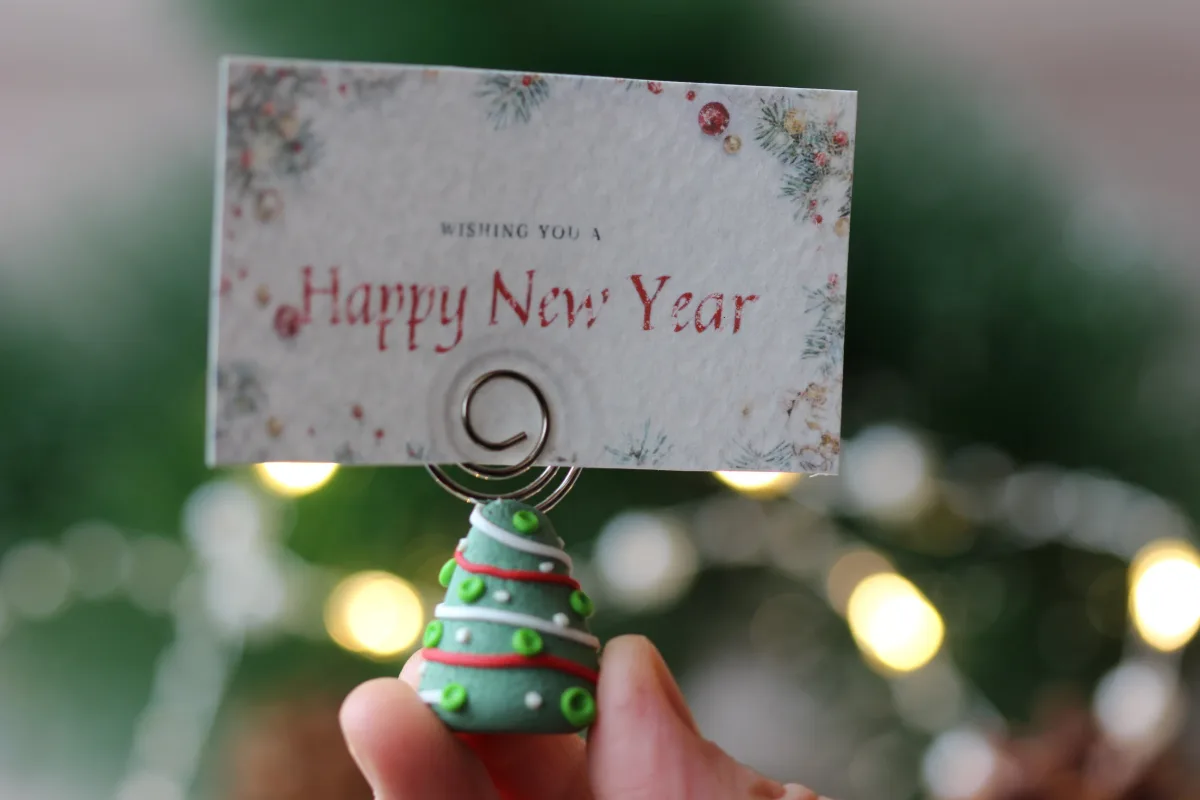 Place Card Holders, Christmas Ornament, Christmas Tree, Cards Guests Seating Table Finder Cards Wedding Supplies Price Tag Holders, Set of 2 2