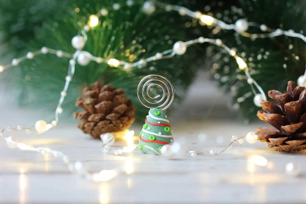 Place Card Holders, Christmas Ornament, Christmas Tree, Cards Guests Seating Table Finder Cards Wedding Supplies Price Tag Holders, Set of 2 3
