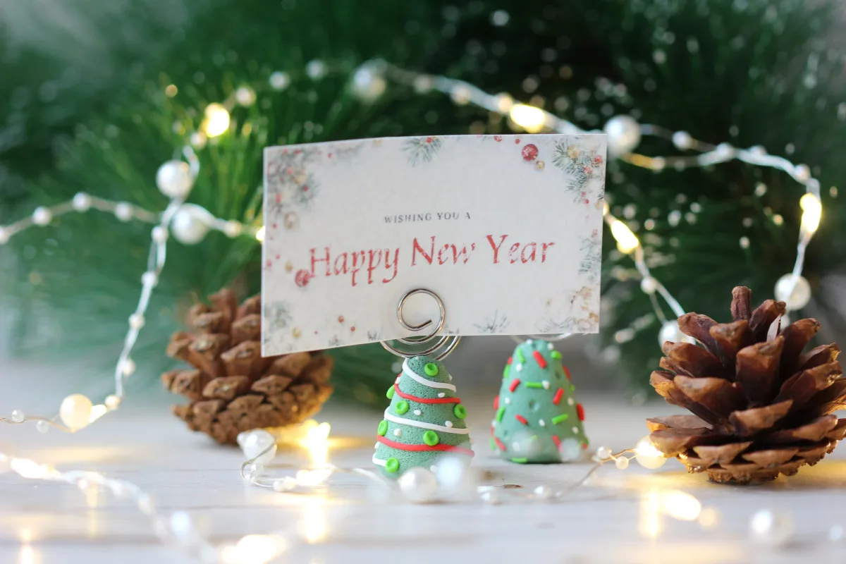 Place Card Holders, Christmas Ornament, Christmas Tree, Cards Guests Seating Table Finder Cards Wedding Supplies Price Tag Holders, Set of 2 4