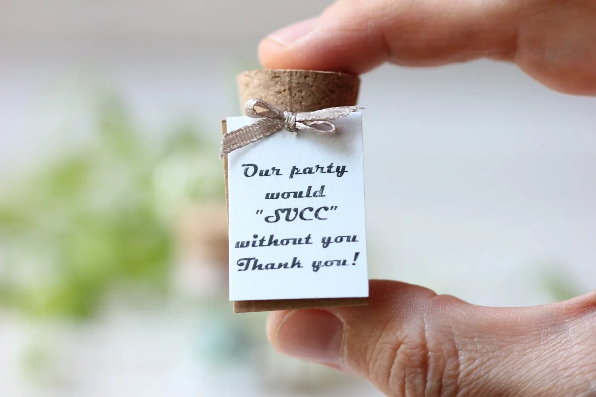 Succulent in Glass Bottle with Customizable Labels Bulk Party Favors for Guests Personalized Thank You Gift Customized Wedding Favors 1