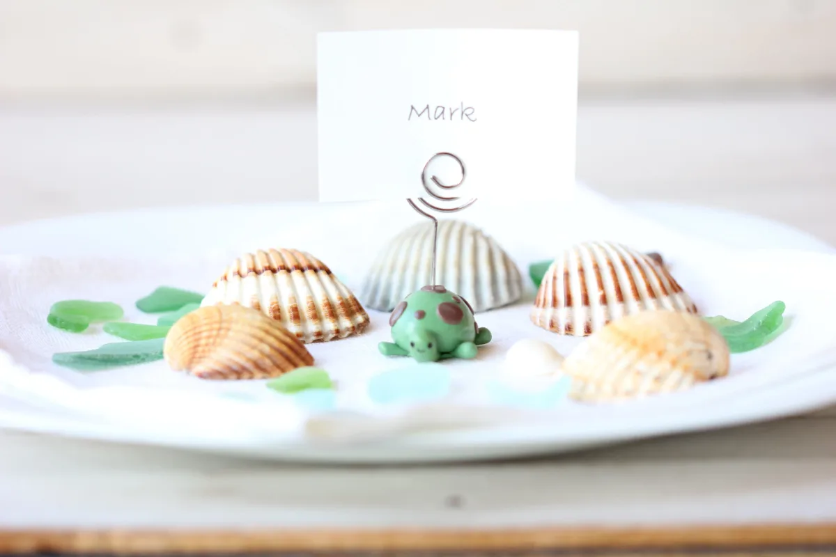 Turtle Figurine Custom Birthday Holiday Name Place Card Holders Table Number Photo Holder Party Favors Beach Wedding Supplies Turtle Lovers 5