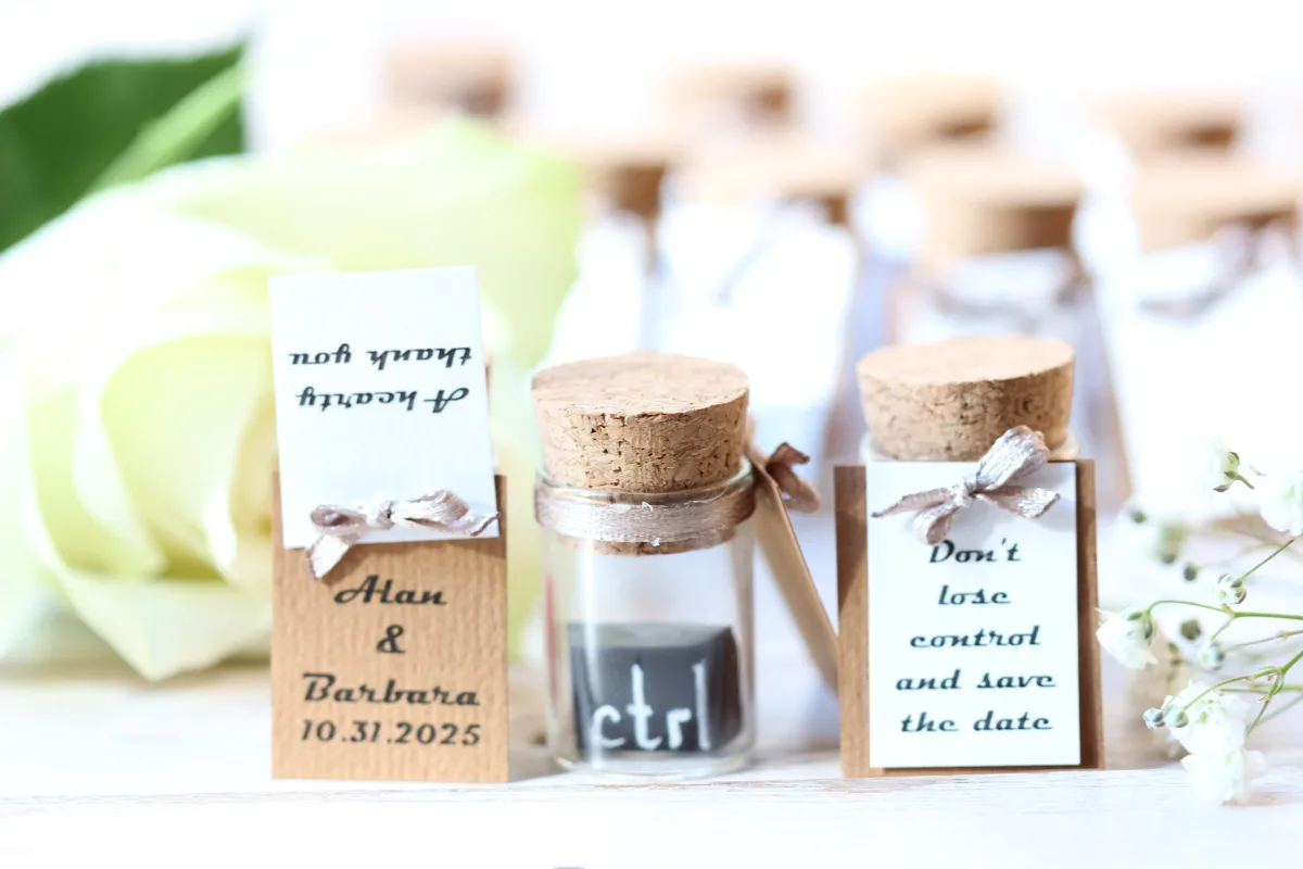 Wedding Favors for Guests in Bulk Nuptial CTRL: Personalized Bottle with a Playful Twist Anniversary Bridal Shower Birthday Gifts Pun Joke