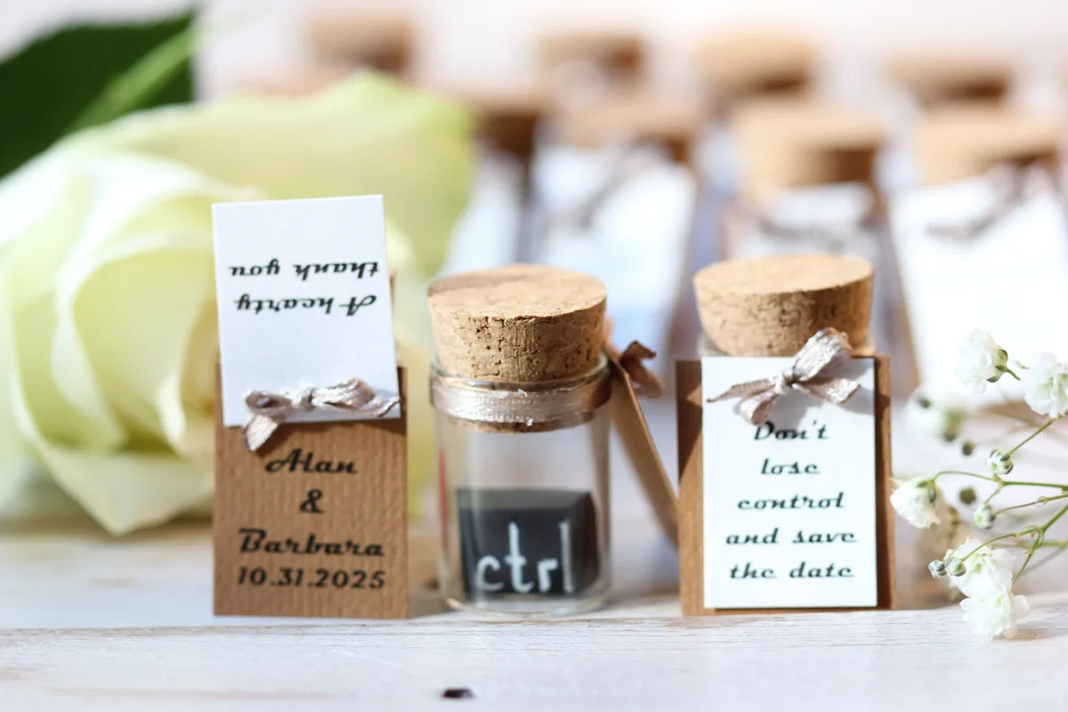 Wedding Favors for Guests in Bulk Nuptial CTRL: Personalized Bottle with a Playful Twist Anniversary Bridal Shower Birthday Gifts Pun Joke 2