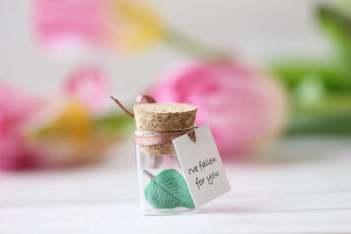 Boyfriend Girlfriend Gift Tiny leaf Anniversary Present for Husband Wife Polymer Clay Miniature Personalized Valentine's Day Cute Gift 3