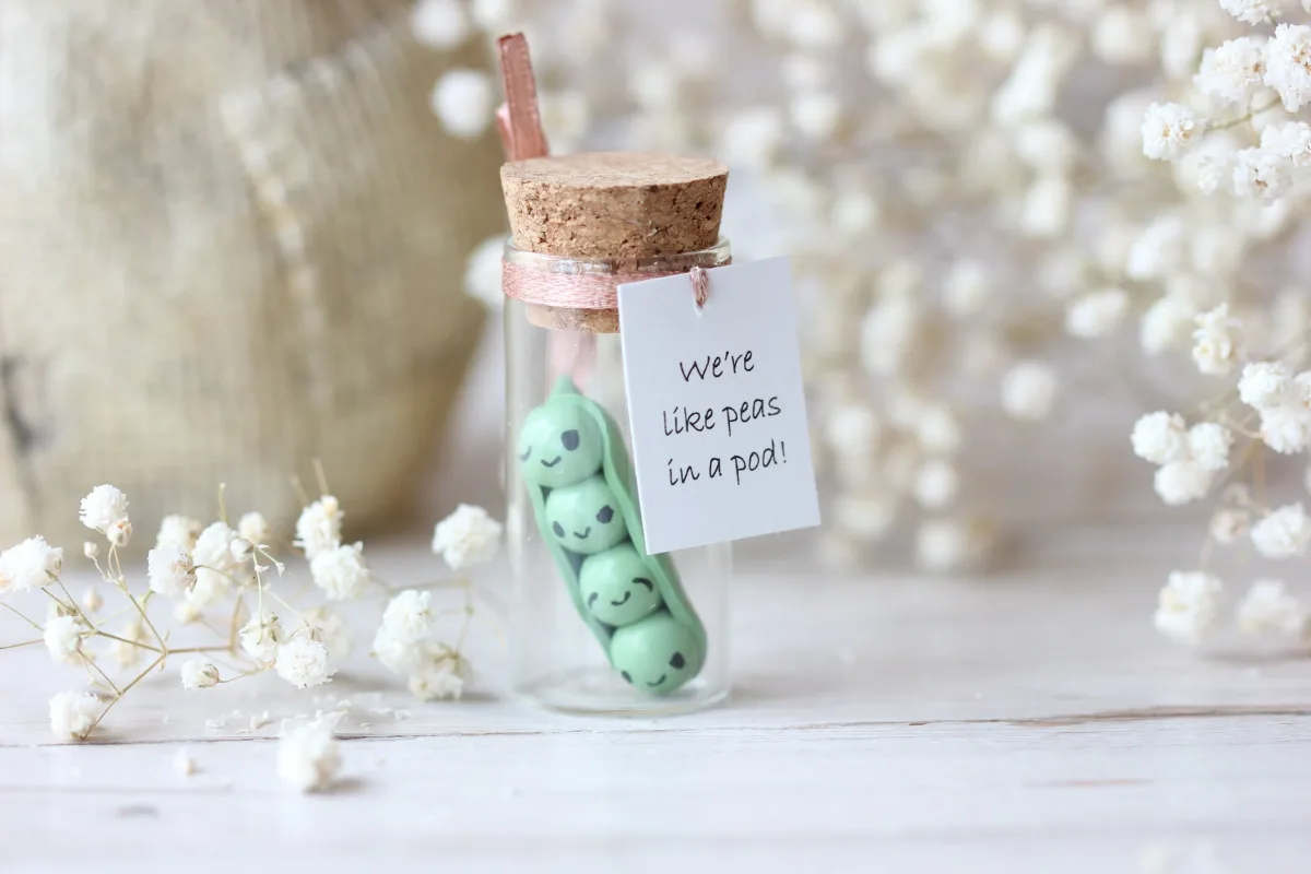 Four Peas in a Pod Funny Birthday Gift for Peas Lovers Party Favors Anniversary Gift Personalized Family Present Idea for Parents 1