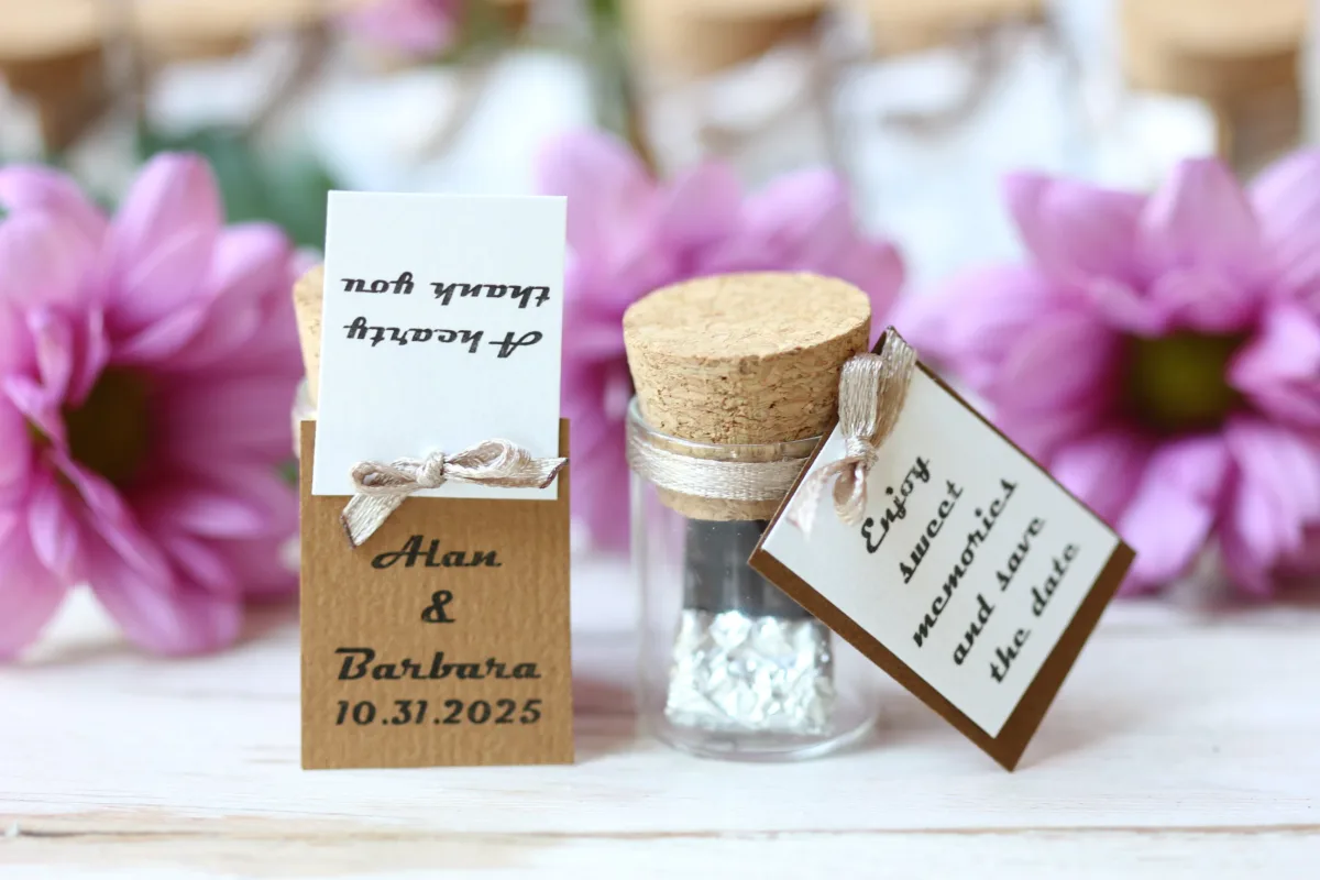 Personalized Wedding Gift Glass Bottle with Handcrafted Chocolate Bar Customized Party Favors for Guests Thank You Anniversary Gift 3