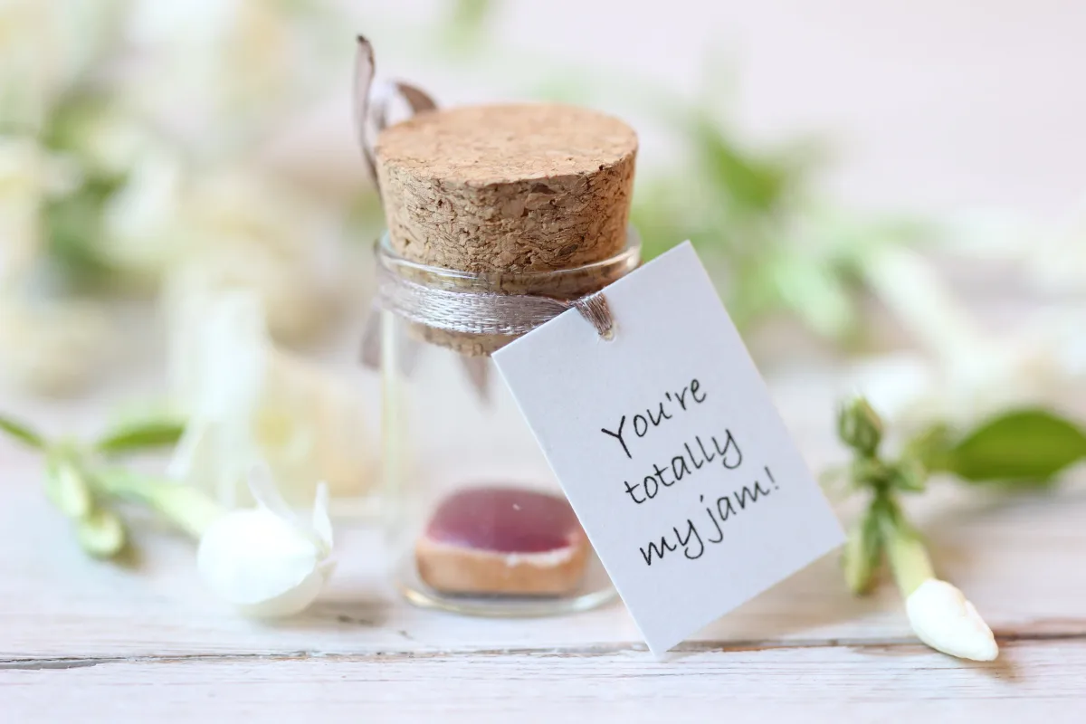 Toastful Expressions: Personalized Glass Bottle with Jam-Topped Toast Birthday Gift Unique Keepsake Valentine's Day Gifts For Her For Him 2