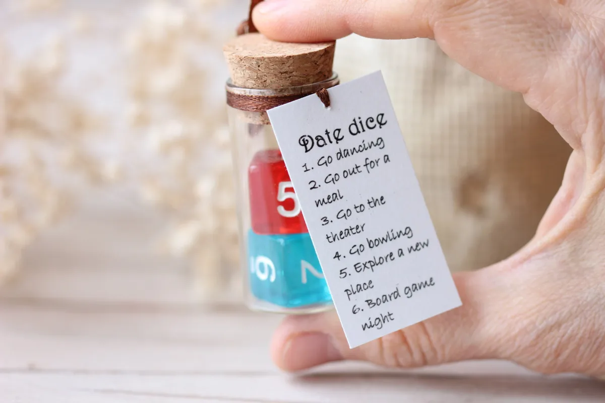 Valentine's Day Gift Date Decision Maker Dice Personalized Couple Gift Anniversary gift for Girlfriend Boyfriend 1