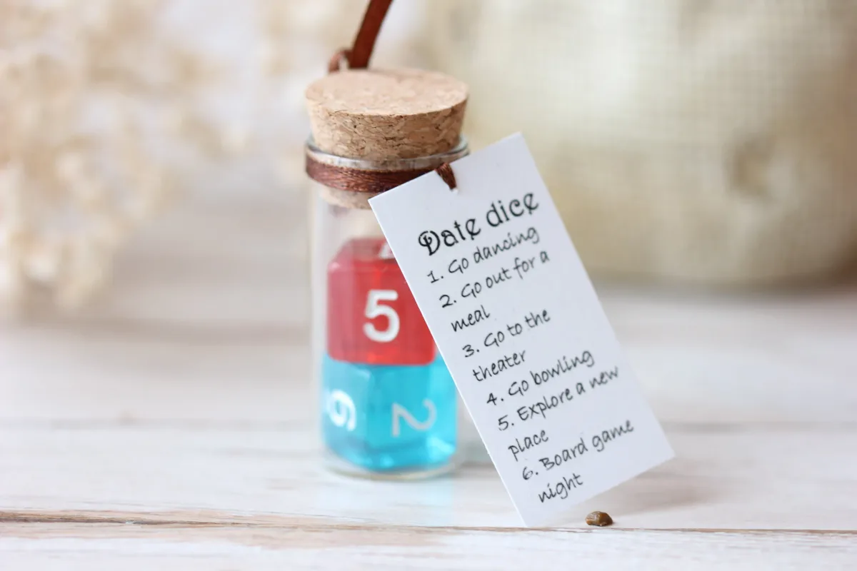 Valentine's Day Gift Date Decision Maker Dice Personalized Couple Gift Anniversary gift for Girlfriend Boyfriend 3