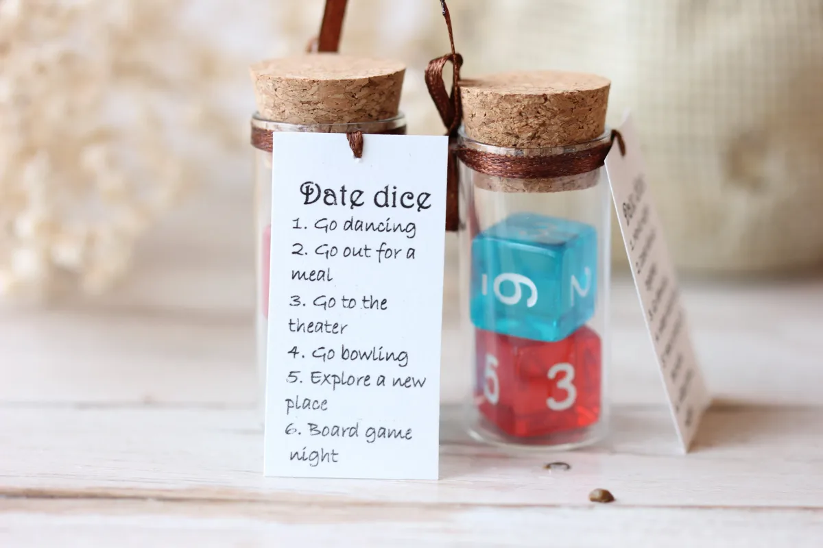 Valentine's Day Gift Date Decision Maker Dice Personalized Couple Gift Anniversary gift for Girlfriend Boyfriend 5