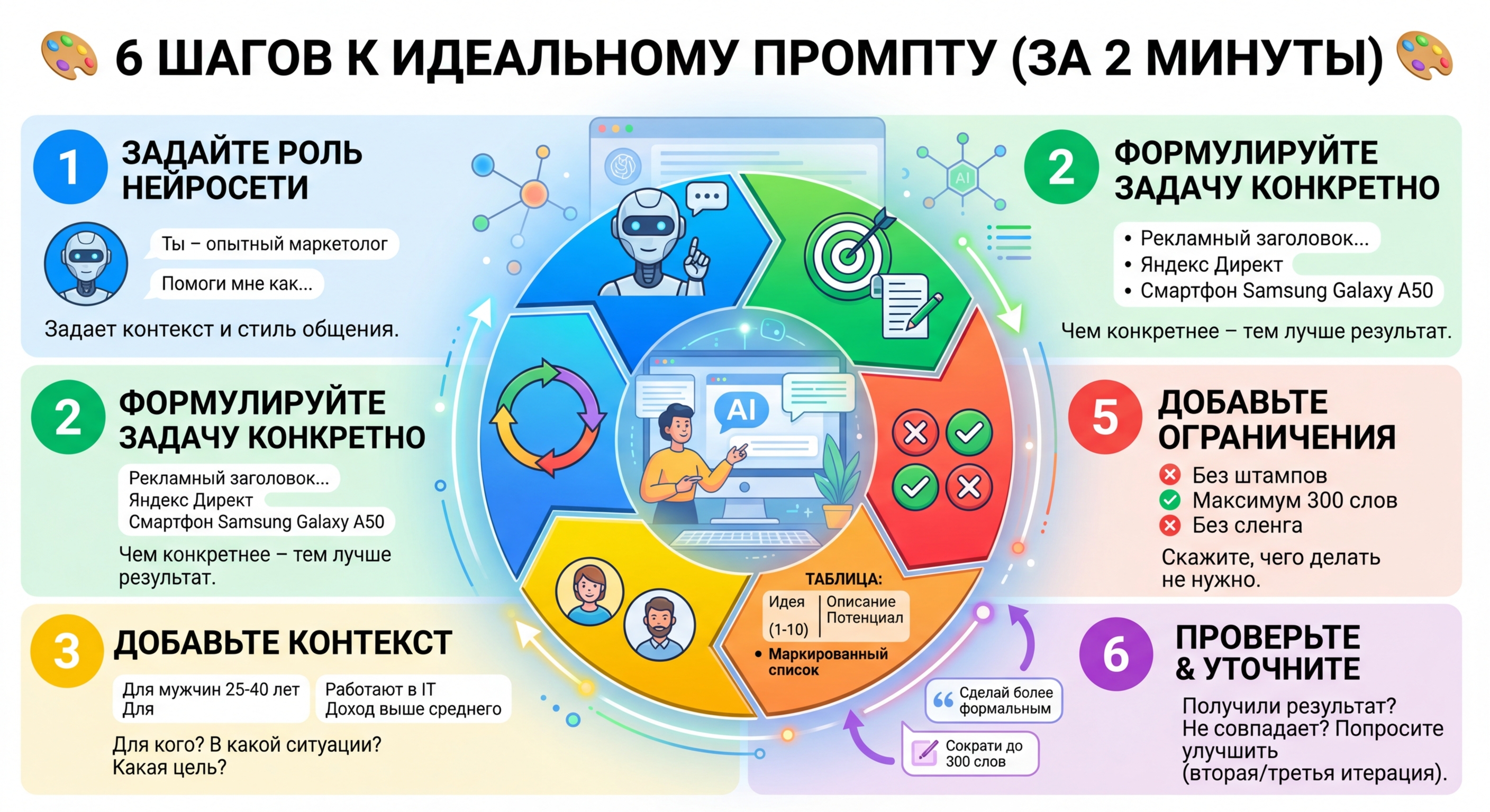 Как написать промпт для нейросети — пошаговое руководство